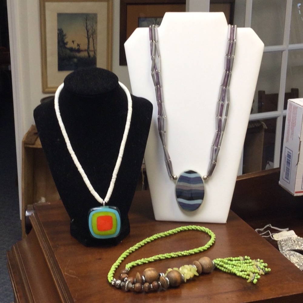 Necklaces - SALE - glass, Sterling, Japan